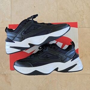 Nike M2K Tekno AV4789-002 Mens 9 Black Off White Obsidian Sneakers